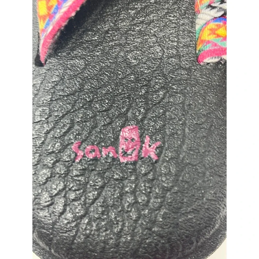 Sanuk Yoga Sling 2 Geometric Knit Sandal Women 9 Multicolor Boho   Hippie Tribal